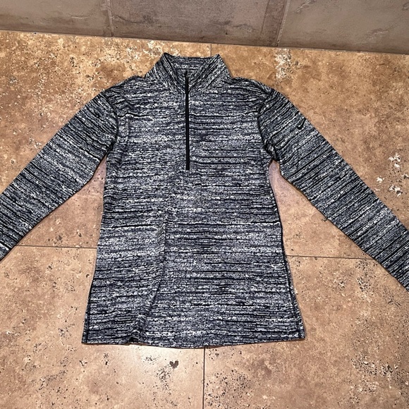 Women’s Nike Dri-fit Black and Gray Quarter-Zip Pullover - Picture 1 of 3